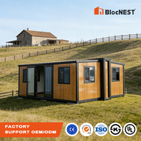Maisonnette/Bungalow Préfabriqué Pliant de 40/30 pieds avec Salle de Bain et Cuisine, en Matériaux Haute Résistance, Prix Usine