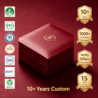 Boîte d'emballage sur mesure avec logo estampé à chaud, texture premium, pour un cadeau professionnel, idéale pour un cadeau d'anniversaire