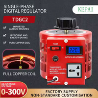 Transformateur à balais de charbon réglable monophasé 220V 110V American Standard 0-130V 0,5kva 1KVA Régulateur de tension AC