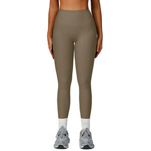 Leggings de sport Disko, taille haute, côtelés, extensibles dans quatre directions, pour le yoga, la course à pied et la remise en forme, ECK3093 - Product Image 5