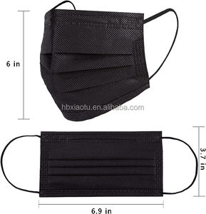 Xiaotu المتاح 3 طبقات واقية قماش Meltblown الكبار قناع أزرق أبيض الوجه للرجال النساء المواد الاستهلاكية واقية من الغبار - Product Image 2
