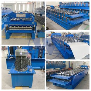 Máquina Formadora de Láminas Metálicas Galvanizadas de Doble Capa, Bobinas Galvanizadas, Máquina para Fabricar Láminas Metálicas para Techos - Product Image 5