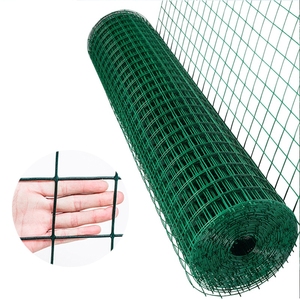 Malla de Alambre Soldada Recubierta de PVC de 1/4'' Directo de Fábrica, Cuadrada, Verde, Resistente a la Corrosión, para Jaulas de Pájaros/Conejos/Perros Pequeños - Product Image 4