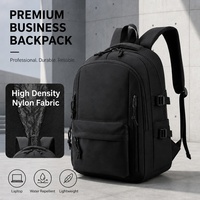 Sac à dos pour ordinateur portable 15 pouces, en nylon imperméable, pour hommes et femmes, sac de voyage léger, étui pour l'école et le bureau