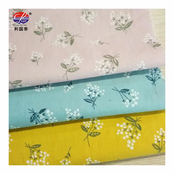 organic 100% Cotton Printing Fabric with Pastoral Vegetation For lady and Kids' Blouse