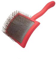 Brosse démêlante et anti-poils en caoutchouc courbée pratique pour chiens et chats