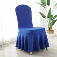 300gsm couche d'air spandex haute qualité jupe de mariage épaisse couverture de chaise épaissie événement salle à manger couverture de chaise blanc