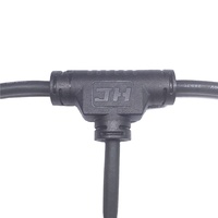 Connecteur mâle/femelle DC étanche IP67/68 de type T à 2, 3 ou 4 broches pour éclairage LED extérieur et alimentation industrielle