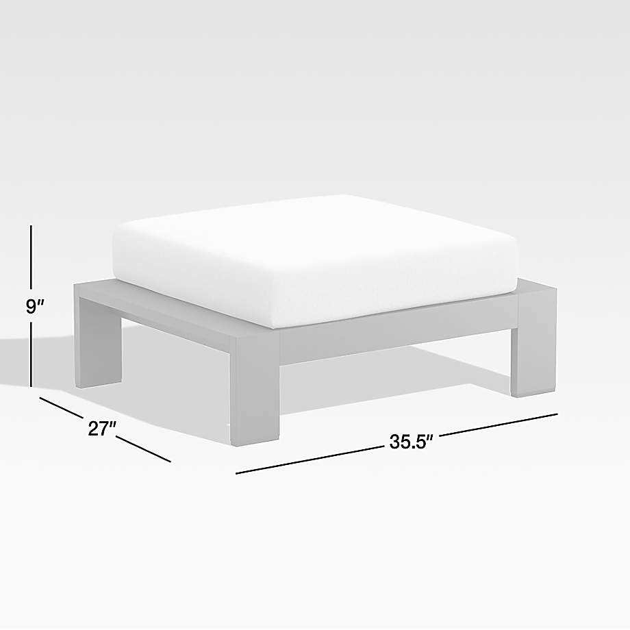 Garden set new classic metal aluminum all weather waterproof fabric outdoor ottoman