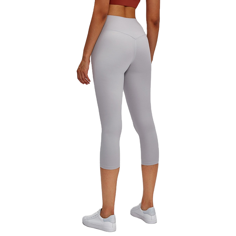 OEM High Waist Yoga Leggings Quick Dry 4 Way Stretch Sweatproof Customizable Solid Pattern Gym Wear for Running Spandex/Nylon