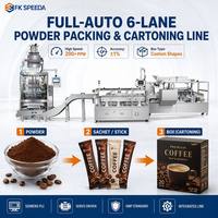 Ensacheuse à scellage arrière avec emballage automatique pour farine, sucre, cacao, assaisonnements, suppléments, sachets individuels, machine à poudre multivoies