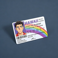 Cartes de visite magnétiques en PVC personnalisées, impression numérique, sans NFC, transparentes, en plastique, sublimation, 0,38 mm