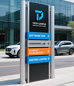 Custom Ziekenhuis & Clinics Verlicht Led Commerciële Reclame Banner Outdoor Verlicht Pyloon Teken - Product Image 5