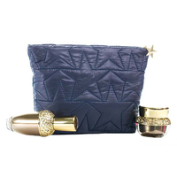 Trousse de maquillage personnalisée, sac à cosmétiques rempli de coton, grand étui à cosmétiques souple