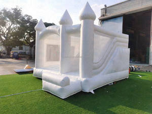 Casa de rebote de boda para adultos/castillo inflable Blanco/gorila inflable - Product Image 6