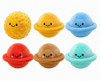 Jouet en peluche pour chien, design planète, amusant, doux, à effet froissé et couineur, vente en gros