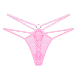 Tanga de Encaje de Alta Calidad para Mujer, Ropa Interior Sexy, Cómoda y Transpirable, con Diseño Transparente y Calado - Product Image 6
