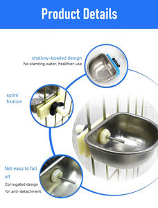 Prix d'usine, vente en gros, LZRD-03, nouveauté, abreuvoir automatique en acier inoxydable pour lapins, tétine, débit de 0,3 à 0,8 L/min, <span class=keywords><strong>leader</strong></span> - Product Image 4