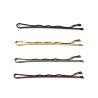 Épingles à cheveux pour femmes 100 pièces accessoires de cheveux alliage en forme de vague épingles à cheveux simples barrettes de pince à cheveux en métal pour coiffure de mariée