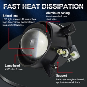 3.0 Inch Bi <b>LED</b> Fog Lamp Driving <b>Light</b> Yellow White Low High Beam 45W <b>Led</b> <b>Projector</b> Fog <b>Lights</b> Retrofit Fog <b>Lights</b> - Product Image 5