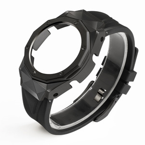 Pour GA2100 Mod Kit lunette en métal pour 3ème 4ème bracelet en caoutchouc 316 boîtier de montre en acier inoxydable pour <span class=keywords><strong>GA</strong></span> <span class=keywords><strong>2100</strong></span>/<span class=keywords><strong>2110</strong></span> GAB2100 - Product Image 3