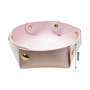 Logo personnalisé Portable Pliant En Cuir PU Fourre-tout <span class=keywords><strong>Valet</strong></span> Plateau Coin Bonbons Organisateur Haute Qualité En Cuir PU Plateau Dés Plateau Roulant - Product Image 5