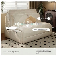 Sofá Cama Plegable Eléctrico Moderno con Control Remoto, Mueble Multifuncional para el Hogar, Hotel y Sala de Estar