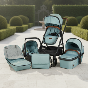 Cochecito de Bebé Plegable de Lujo OEM ODM, <span class=keywords><strong>Silla</strong></span> de Auto Extraíble 2 en 1, Cochecito de Viaje para Bebés y Niños Pequeños, Cochecito para Recién Nacidos - Product Image 1