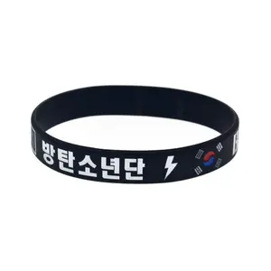 Inscriptie Korea Rubber Polsband Silicone Armband Voor Bts Kpop