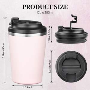 Tazas Térmicas de Acero Inoxidable de Doble Pared con Recubrimiento en Polvo y Logotipo Personalizado, las Más Vendidas, para Té y Café, al por Mayor - Product Image 3