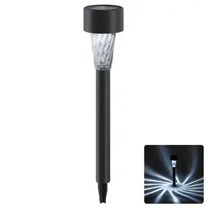Luz solar LED de ambiente para césped, hecha de plástico, rosca oblicua, 6500k; ideal para iluminar jardines y realzar espacios. - Product Image 1