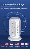 Multiprises standard US/UK pour le commerce international, rallonges multi-prises 12 prises 5 ports USB avec protection contre les surcharges USB