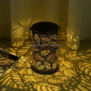 Nouveau design en métal bougie pot chauffe-plat en fer forgé évider <span class=keywords><strong>lampe</strong></span> de jardin extérieure étanche pour la décoration de la maison - Product Image 1