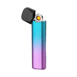 Magasin de fumeurs briquet coupe-vent sans flamme couleur éblouissante TYPE-C électrique <span class=keywords><strong>rechargeable</strong></span> allume-cigare - Product Image 1