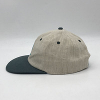 Casquettes de papa en chanvre à profil bas 6 panneaux Vente en gros Usine Broderie plate Casquettes de baseball souples non structurées
