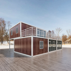 บ้านสำเร็จรูปสองชั้น โครงสร้างเหล็ก ผนังแซนวิช ระเบียงกระจก ระบายอากาศได้ดี ประกอบง่าย ใช้ได้ทั้งที่อยู่อาศัยและเชิงพาณิชย์ - Product Image 4