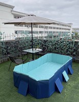 Piscine Spa Gonflable en PVC Résistant pour Extérieur, Jardin, Enfants, Tout-Petits, Bébés, Adultes et Familles