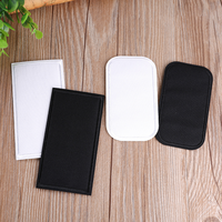 Patchs thermocollants rectangulaires noirs et blancs pour la réparation de vêtements, idéaux pour vestes, jeans, pantalons et la décoration textile