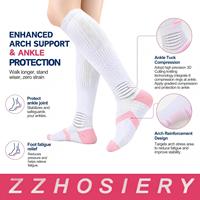 Chaussettes de compression graduée OEM 15-20 mmHg, soutien de la voûte plantaire, haute qualité, anti-humidité, pour la santé