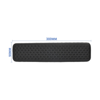 Alas Mouse Gaming PORON dengan Sandaran Pergelangan Tangan, Alas Keyboard Anti-Selip dengan Bantalan Tepi, Tahan Air, 380x90mm, untuk Penggunaan Kantor