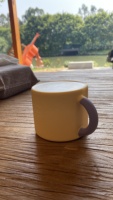Tasse à café expresso blanche en silicone à motif uni sublimation camping tasse à café en silicone de qualité alimentaire personnalisée avec poignée