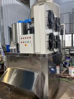 Machines à glace Coldsmart pour la vente au détail, machine à glaçons en flocons de 3 tonnes, en acier inoxydable, pour point d'approvisionnement en quai