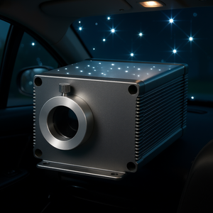 Luz de fibra óptica con 550 LED, iluminación centelleante, aleación de aluminio, control remoto para techo de coche y techo de casa - Product Image 2