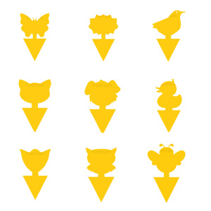 Xách tay hai mặt dính côn trùng Hội Đồng Quản Trị màu vàng Slime Board côn trùng bẫy xuyên biên giới kiến trái cây bay Sticker Board phụ kiện - Product Image 4