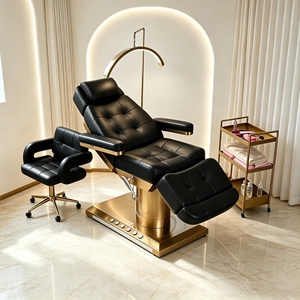 RJ Modern 3/4 Motors Massage Tables & Beds Leather Electric Beauty Bed Luxury Facial Bed Eyelashes Lash Extension Bed for Clinic - Product Image 2