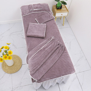 Beauty Salon Set 6-Piece <strong>Spa</strong> <strong>Facial</strong> <strong>Towels</strong> Beauty Lying <strong>Towel</strong> With Embroider Logo - Product Image 6