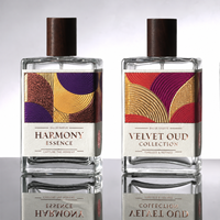 Étiquettes de luxe personnalisées, dorure à chaud, gaufrage, impression, autocollants adhésifs, logo de marque, emballage d'étiquettes pour flacons de parfum en BOPP
