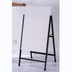 Outdoor Iron Black A Frame 24x36in Steel A Board Advertising Display Stand A1 Size