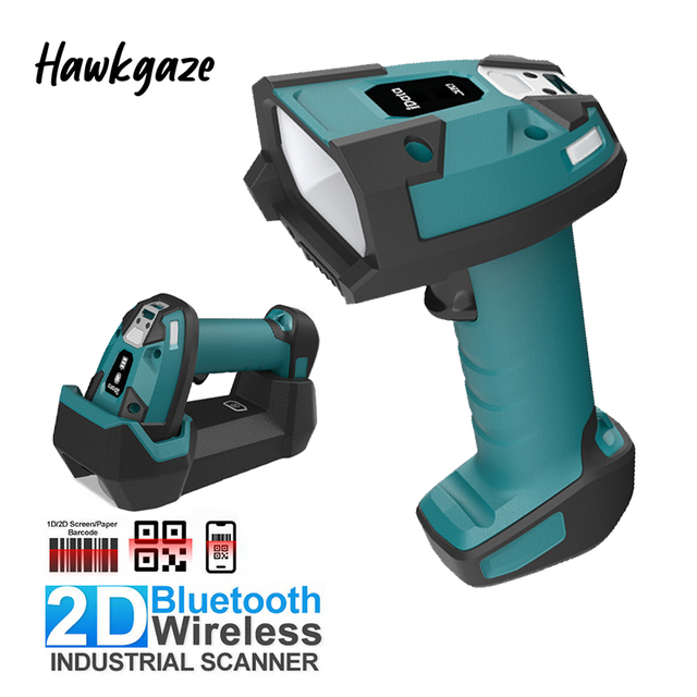 High Speed Laser 2d Barcode Scanner Wireless Portable Qr Code Industrial Barcode Scanner Wireless Bar Code Reader
