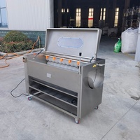 Automatische multifunctionele aardappelschilmachine, commerciële groentewasser en -schiller voor taro, wortel en bieten